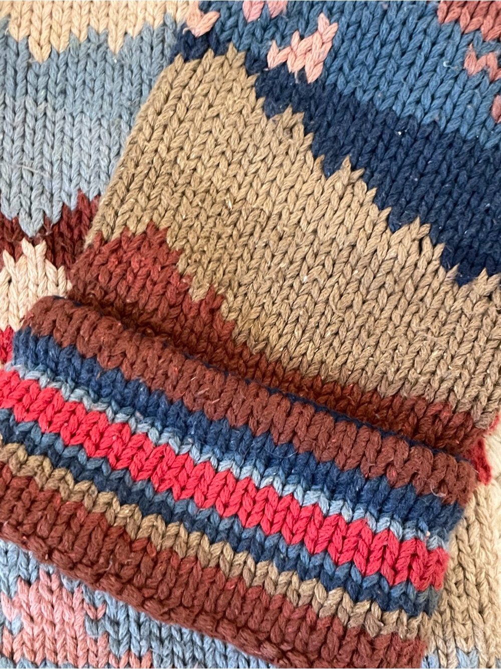 Vintage Ralph Lauren Multicolor Southwestern Shawl Collar Cardigan - Picture 6 of 14